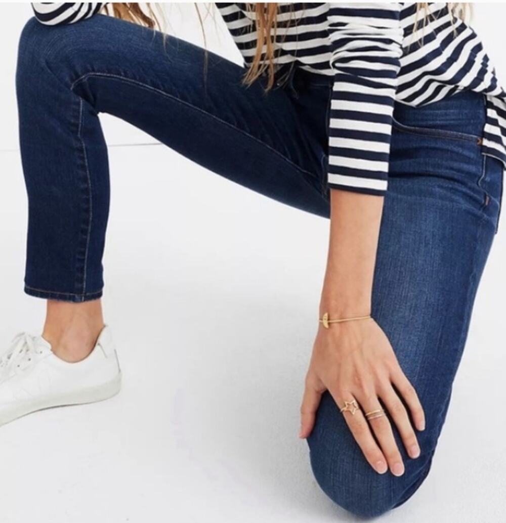 Madewell Roadtripper Jeggings Size 26 Dark Wash High Rise Cropped